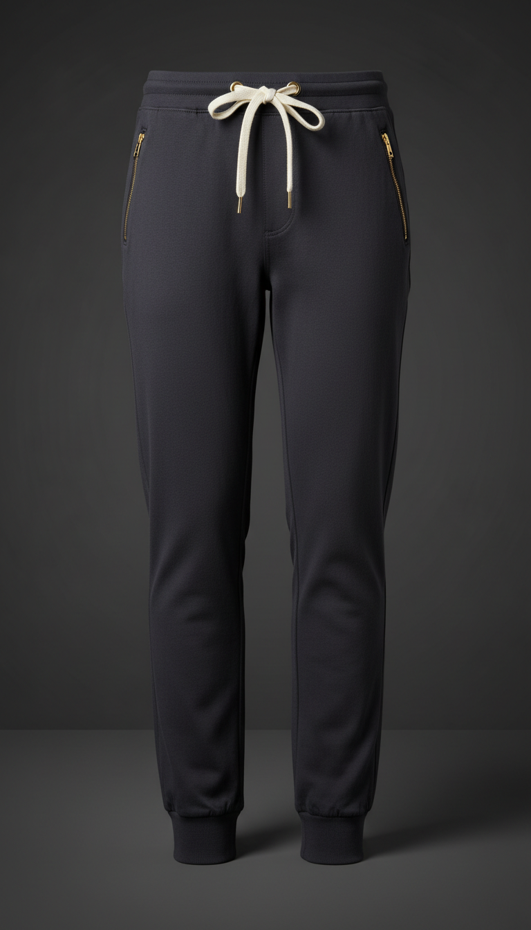 Deep charcoal tailored joggers
