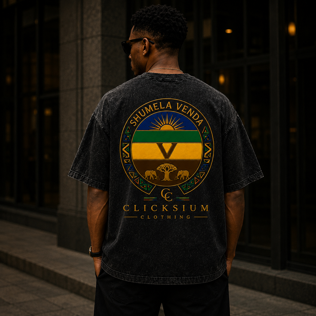 Shumela Venda Walk By Faith Oversized T-Shirt – Washed Black