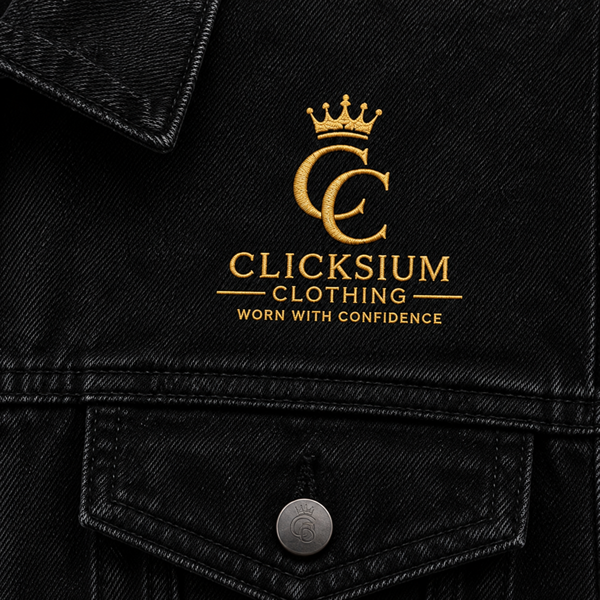 Clicksium Shumela Venda Premium Denim Jacket – Black
